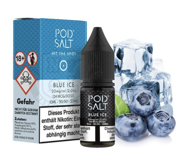 POD SALT Blue Ice Nikotinsalz Liquid 10 ml Nicsalt