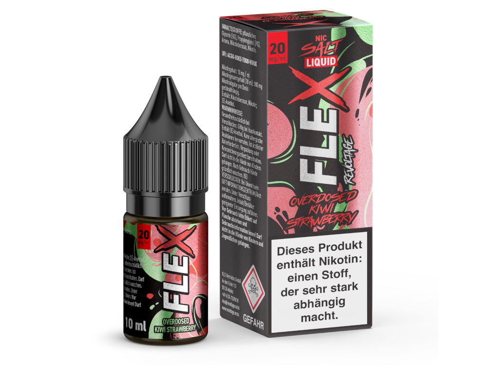 Revoltage E-Liquid 10 ml Overdosed Flex Kiwi Strawberry