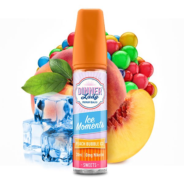 Dinner Lady Ice Moments Peach Bubble Ice 20ml in 60ml Flasche