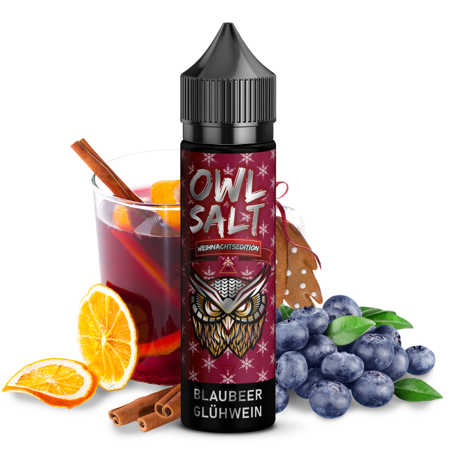 OWL Salt Blaubeer Glühwein Longfill | 10ml in 60ml Flasche