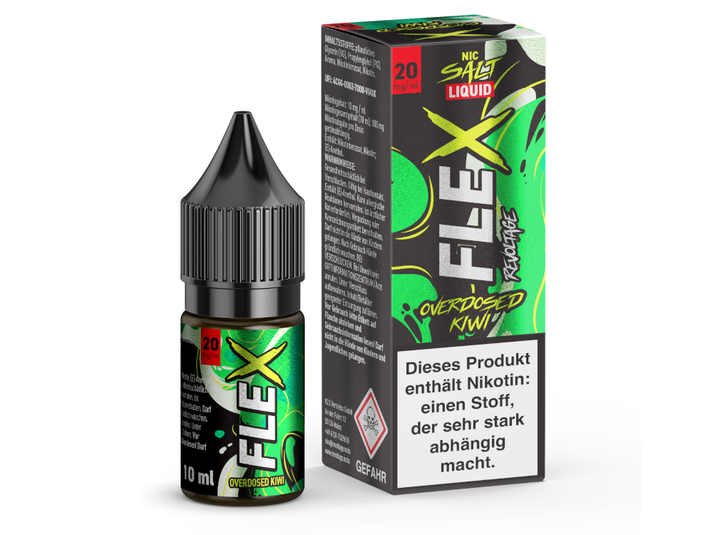 Revoltage E-Liquid 10 ml Overdosed Flex Kiwi