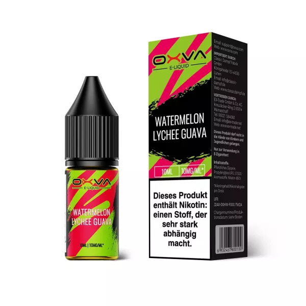 OXVA Nikotinsalz Liquid Watermelon Lychee Guava | 10ml